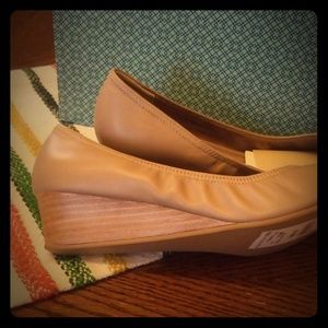 Taupe Wedge Heels